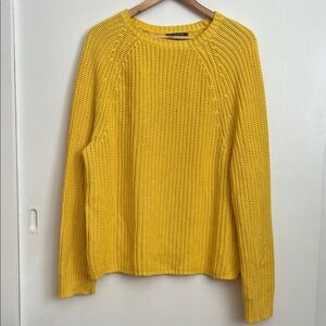 LAUREN Ralph Lauren Yellow Knit Sweater Size XL